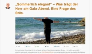 Screenshot Blogartikel "Sommerlich elegant"