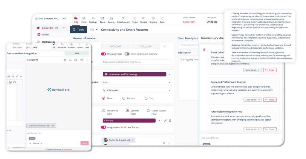 Screenshot von der Software Scompler zur Integration von Künstlicher Intelligenz.